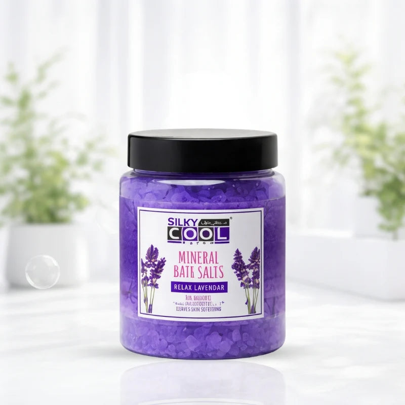 Silky Cool Mineral Bath Salts (Relax Lavendar)