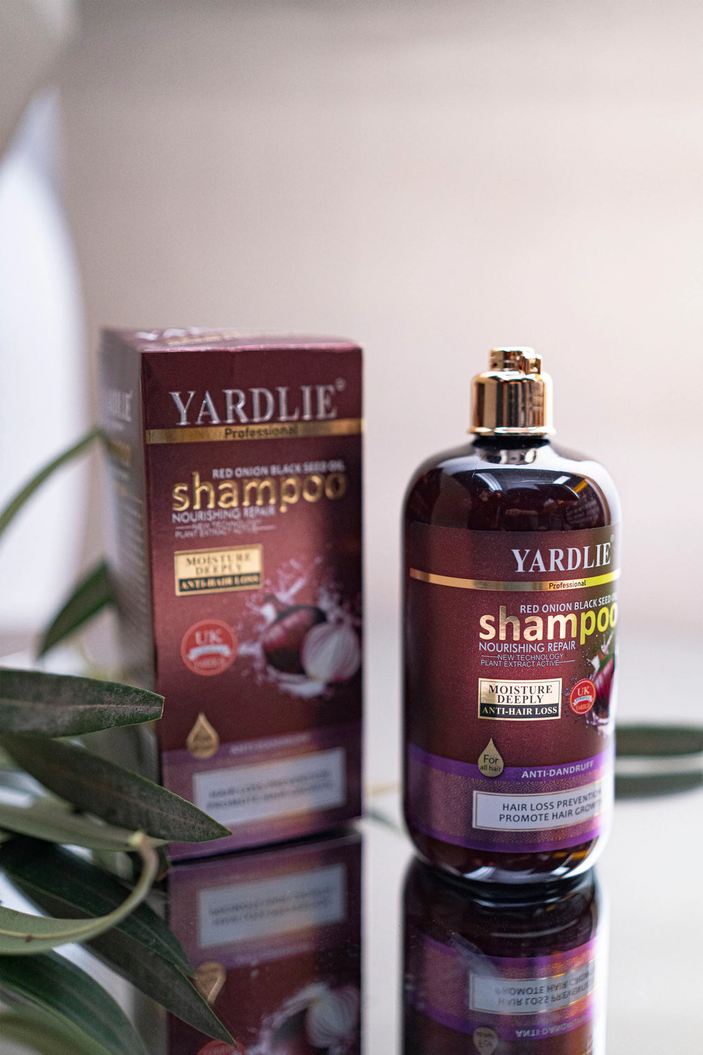 Yardlie Red Onion Black Seed Oil Moisture Deeply Anti-Hair Dandruff Shampoo 500ml