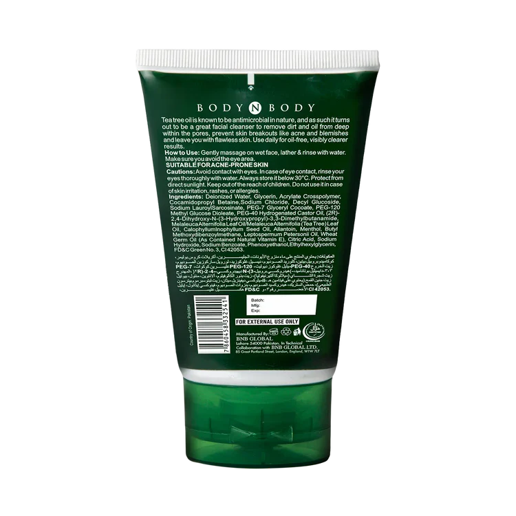 BNB Acne Tea Tree Face Wash