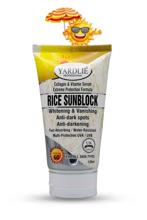 Yardlie Professional Sunblock Rice | Rice Sun Block 60 SPF 120ml